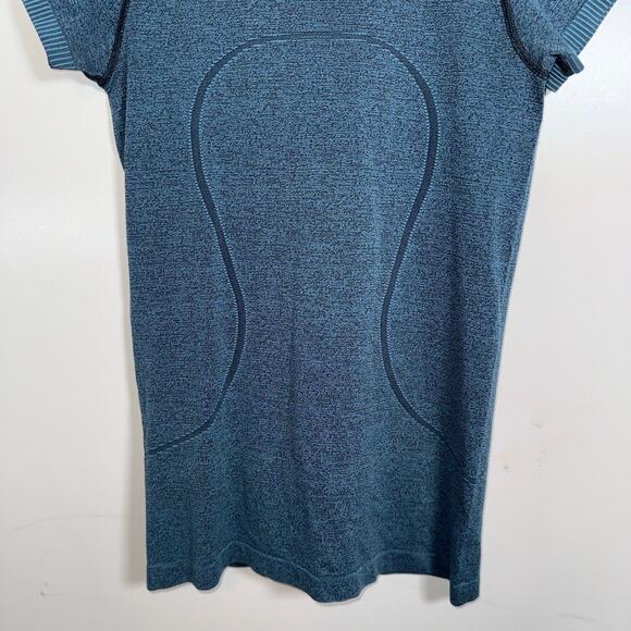 Lululemon Run: Swiftly Tech Short Sleeve Scoop Women’s 4 Blue Seamless AntiStink - Picture 8 of 14